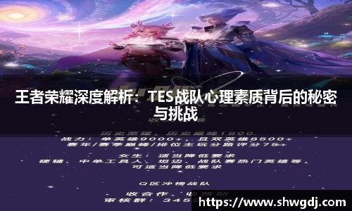 王者荣耀深度解析：TES战队心理素质背后的秘密与挑战