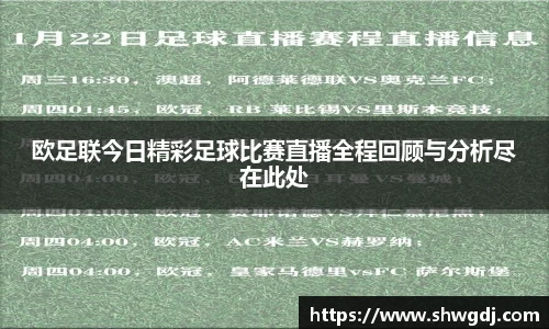 欧足联今日精彩足球比赛直播全程回顾与分析尽在此处